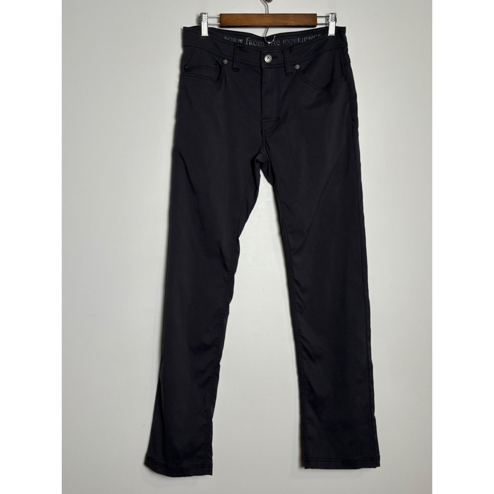 Prana Mens Brion Slim Fit Pants 30x32 Grey Stretch Gorpcore Hiking Outdoor